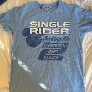 Disney Light Blue Single Rider Graphic Tee